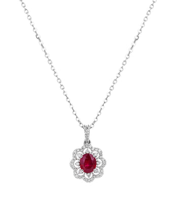 Myanmar Ruby With Pendant