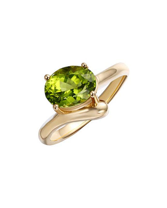 Oval Peridot Ring