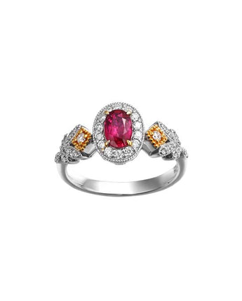 Mozambique Oval Ruby Ring