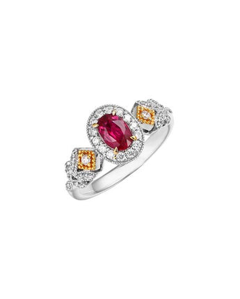 Mozambique Oval Ruby Ring