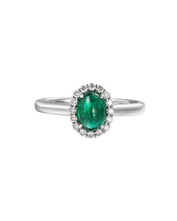 Zambia Oval Cut Emerald Ring