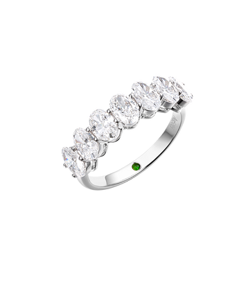 Oval Lab Diamond 7-stone Band