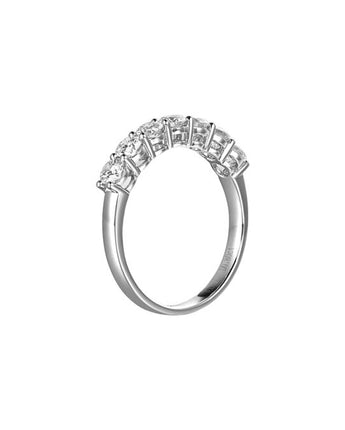 2.1 carat Oval Lab Diamond 7-store Band