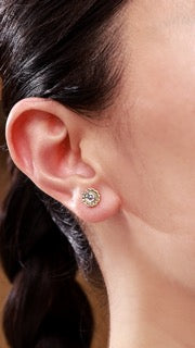 Sunflower Round Lab Diamond Studs