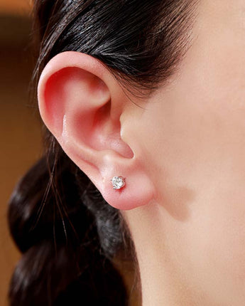 Round Lab Diamond Studs