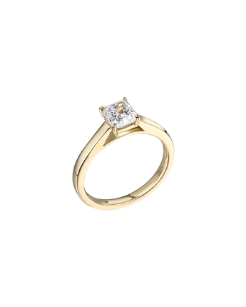 1.13 Carat Octagonal  Lab Diamond Engagement Ring