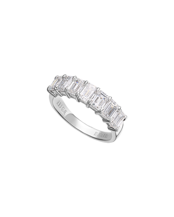 2.28 carat Emerald Cut Lab Diamond 7- stone Band