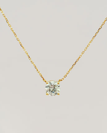 1 carat Round Lab Diamond Solitaire Pendant