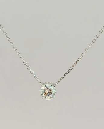 1.5 carat Round Lab Diamond Solitaire Pendant