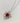 2.5 carat Oval Lab Grow Ruby pendant