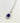 2.5 carat Lab Grow Oval Blue Sapphire pendant